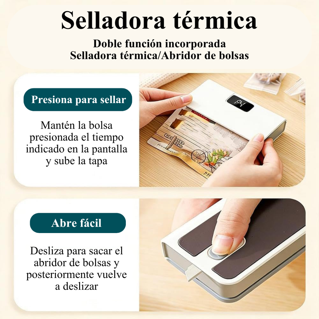 Sellador térmico de bolsas